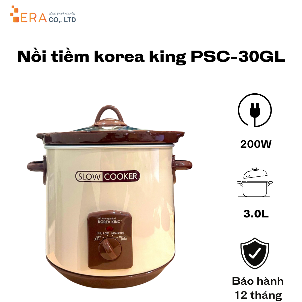  Nồi tiềm korea king PSC-30GL - Hàng chính hãng 