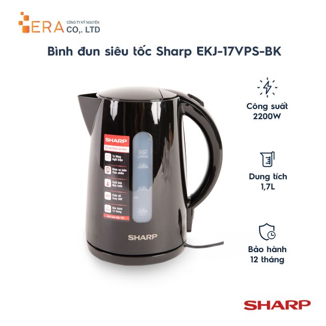  Bình siêu tốc Sharp EKJ-17VPS 1.7L 