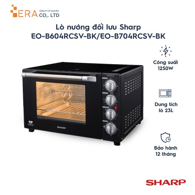  Lò nướng đối lưu Sharp EO-B604RCSV-BK/EO-B704RCSV-BK 