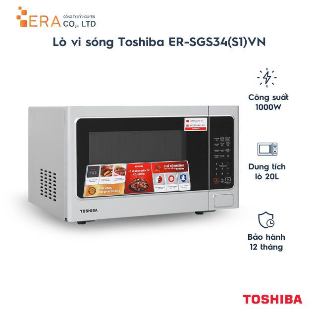  Lò vi sóng có nướng Toshiba ER-SGS34(S1)VN 34L 