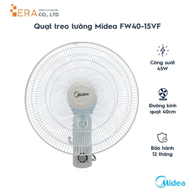  QUẠT TREO TƯỜNG MIDEA FW40-15VFR 