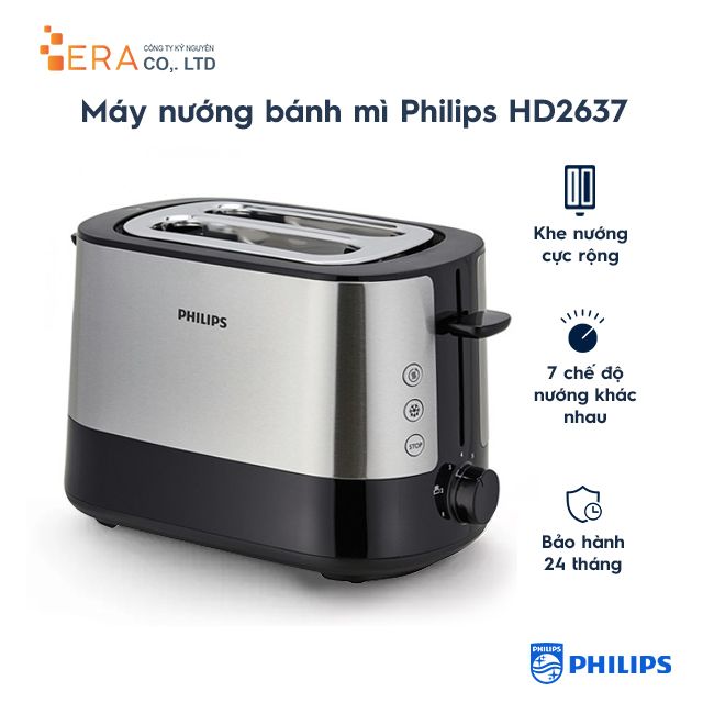  MÁY NƯỚNG SANDWICH PHILIPS HD2637 