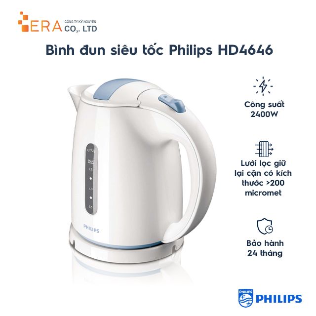  Bình đun siêu tốc Philips HD4646 