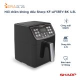  Nồi chiên không dầu Sharp KF-AF55EV-BK 4.5L 