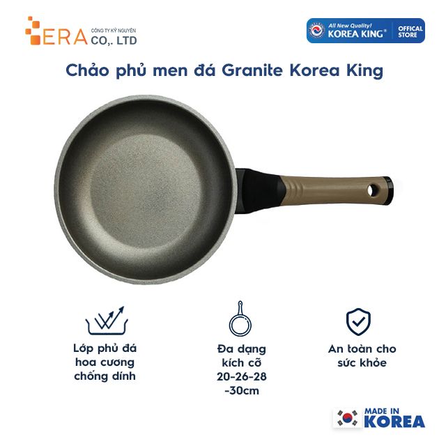  Chảo phủ men đá Granite Korea King KFP-IFG 