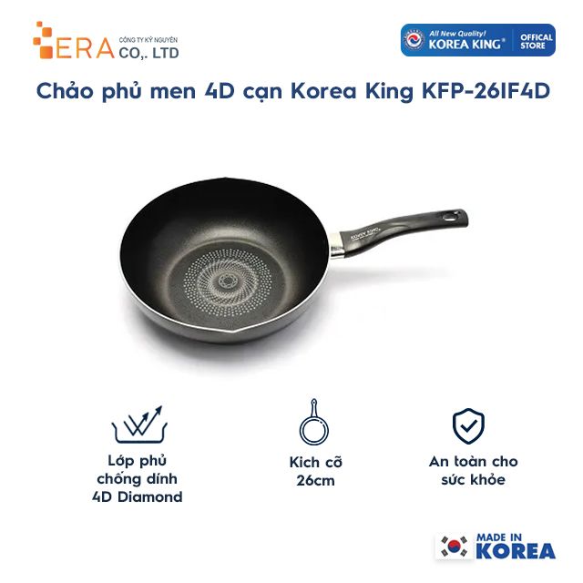  Chảo 4D Korea King (dùng cho bếp từ) 