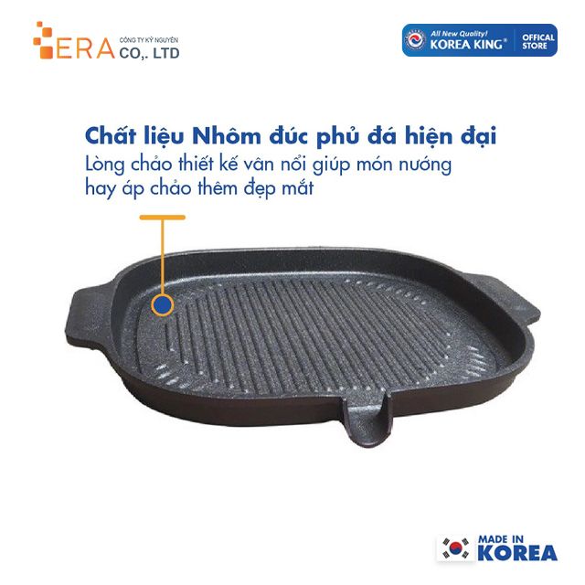  Chảo nướng đa năng không dính Korea King KGP-32MHI 