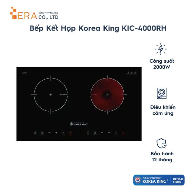  Bếp Kết Hợp Korea King KIC-4000RH 