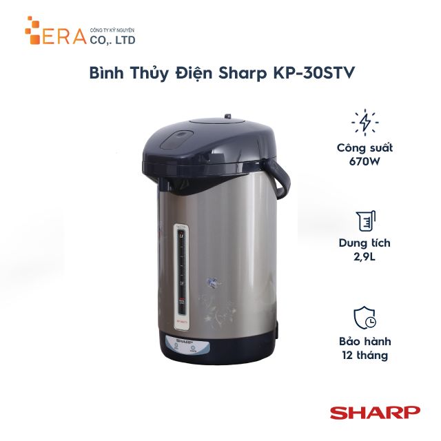  Bình thủy điện Sharp KP-30STV 2.9L 