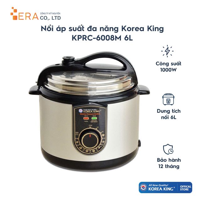  Nồi áp xuất điện Korea King KPRC-6008M 
