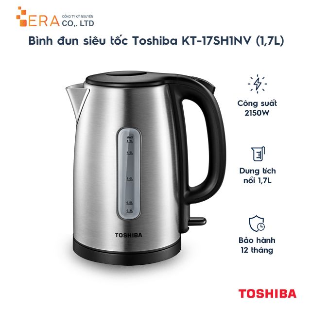  Bình đun siêu tốc Toshiba KT-17SH1NV (1,7L) - Hàng chính hãng 