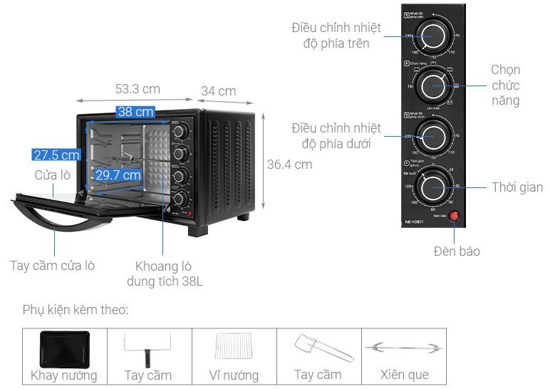  Lò nướng Panasonic PALN-NB-H3801KRA 