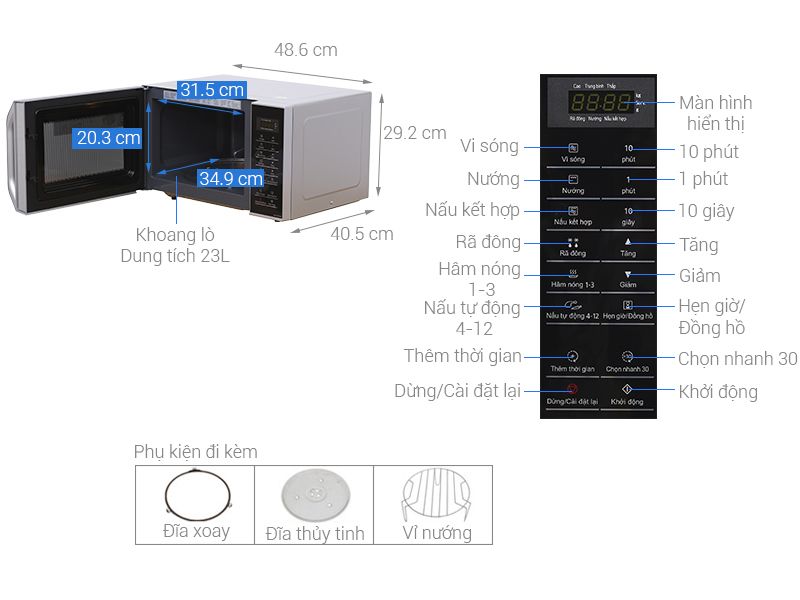  Lò vi sóng Panasonic PALM-NN-GT35HMYUE 