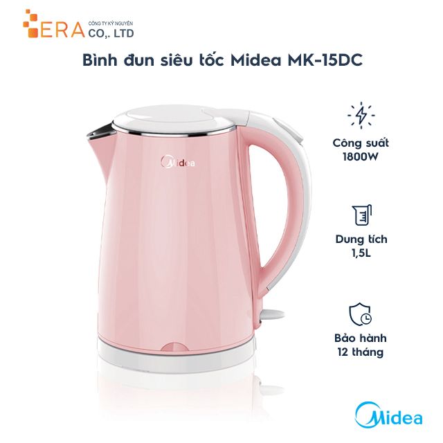  Bình đun siêu tốc Midea MK-15DC (1,5L) 