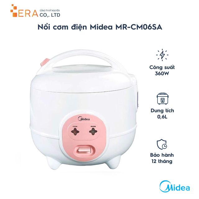  Nồi cơm điện Midea MR-CM06SA (0,6L) 