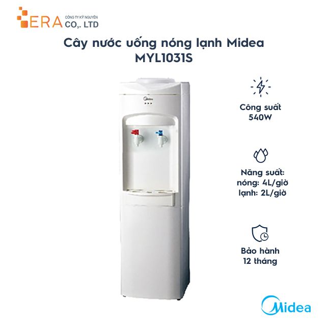  Cây nước uống nóng lạnh Midea MYL1031S - Hàng chính hãng 