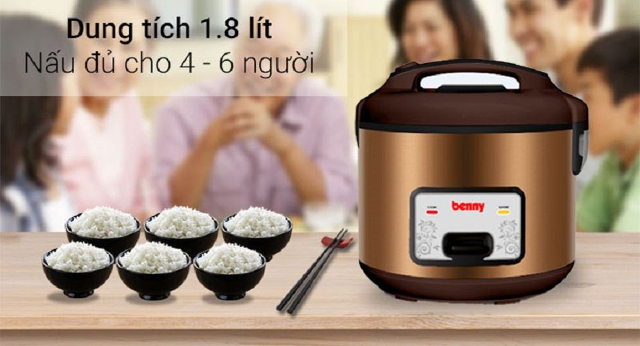  Nồi cơm điện Benny BR-09B 1.8L 