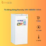  Tủ đông đứng Sanaky VH-160VD 118 lít 