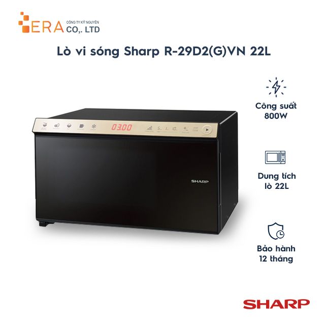  Lò vi sóng Sharp R-29D2(R)/(G)VN 22L 