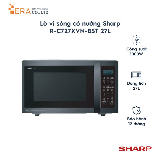  Lò vi sóng có nướng Sharp R-C727XVN-BST 27L 