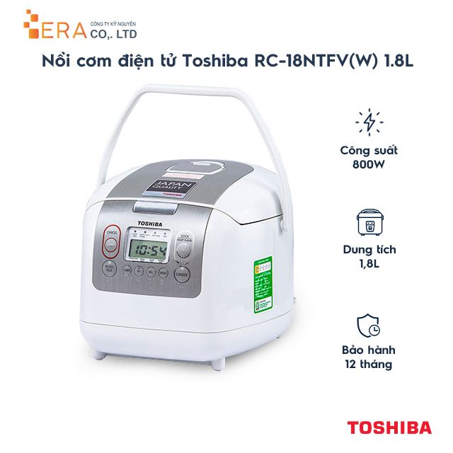  Nồi cơm điện tử Toshiba RC-18NTFV(W) 