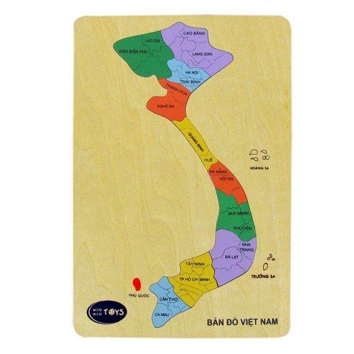  Đồ chơi gỗ Winwinstoys Bản đồ Việt Nam 