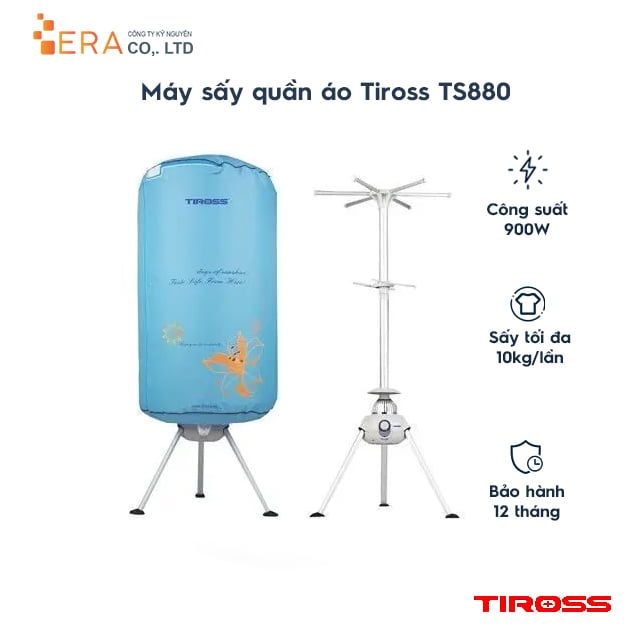  MÁY SẤY QUẦN ÁO TIROSS,900W 