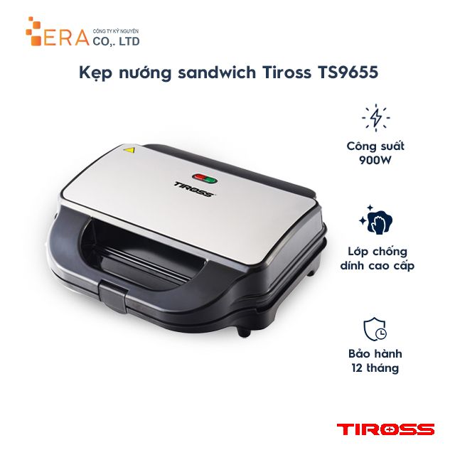  Kẹp nướng bánh Sanwich  3 in 1 Tiross TS9655 