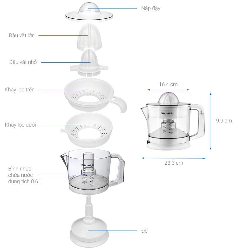  Mua Máy Vắt Cam SHARP EJ-J256-WH 