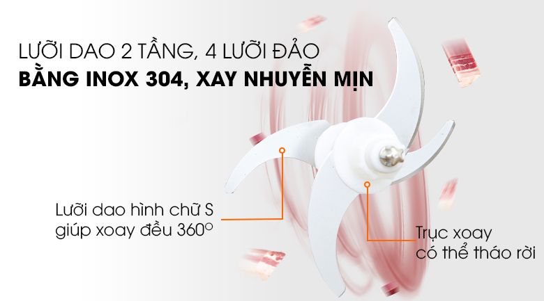  Máy xay thịt Midea MJ-BC300GS 