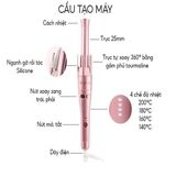  Máy uốn tóc tự xoay Ion âm Halio Auto Rotating Hair Curler không gây khô xơ tóc 