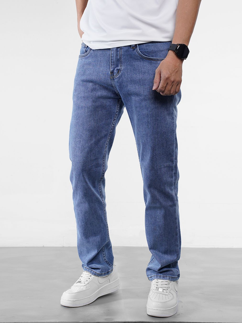  Quần jean regular retro blue 25 