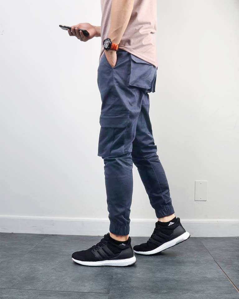 Jogger kaki champi xanh đen