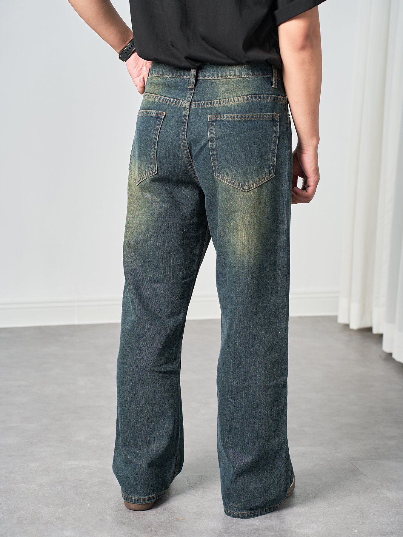 Quần jean wideleg ống rộng 63 moss