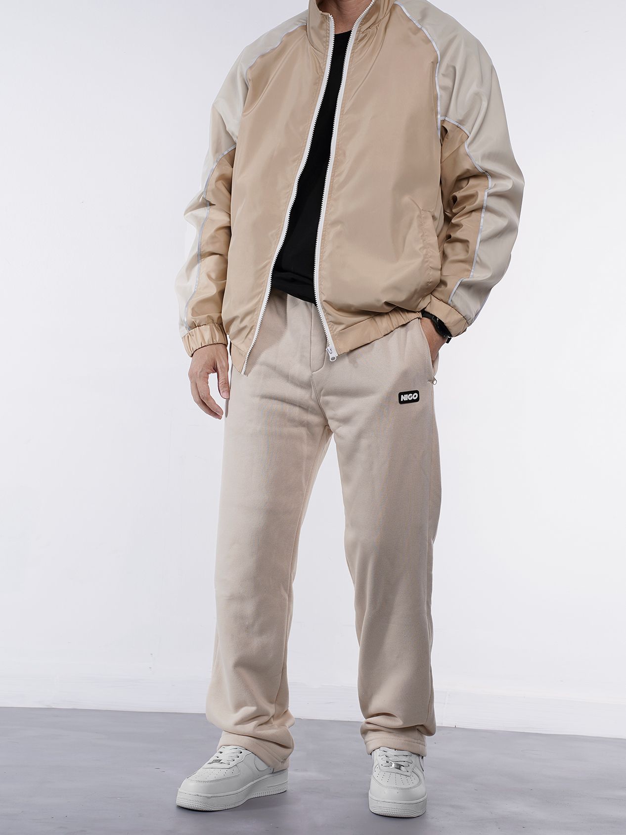  Quần sweatpant thun beige 06 