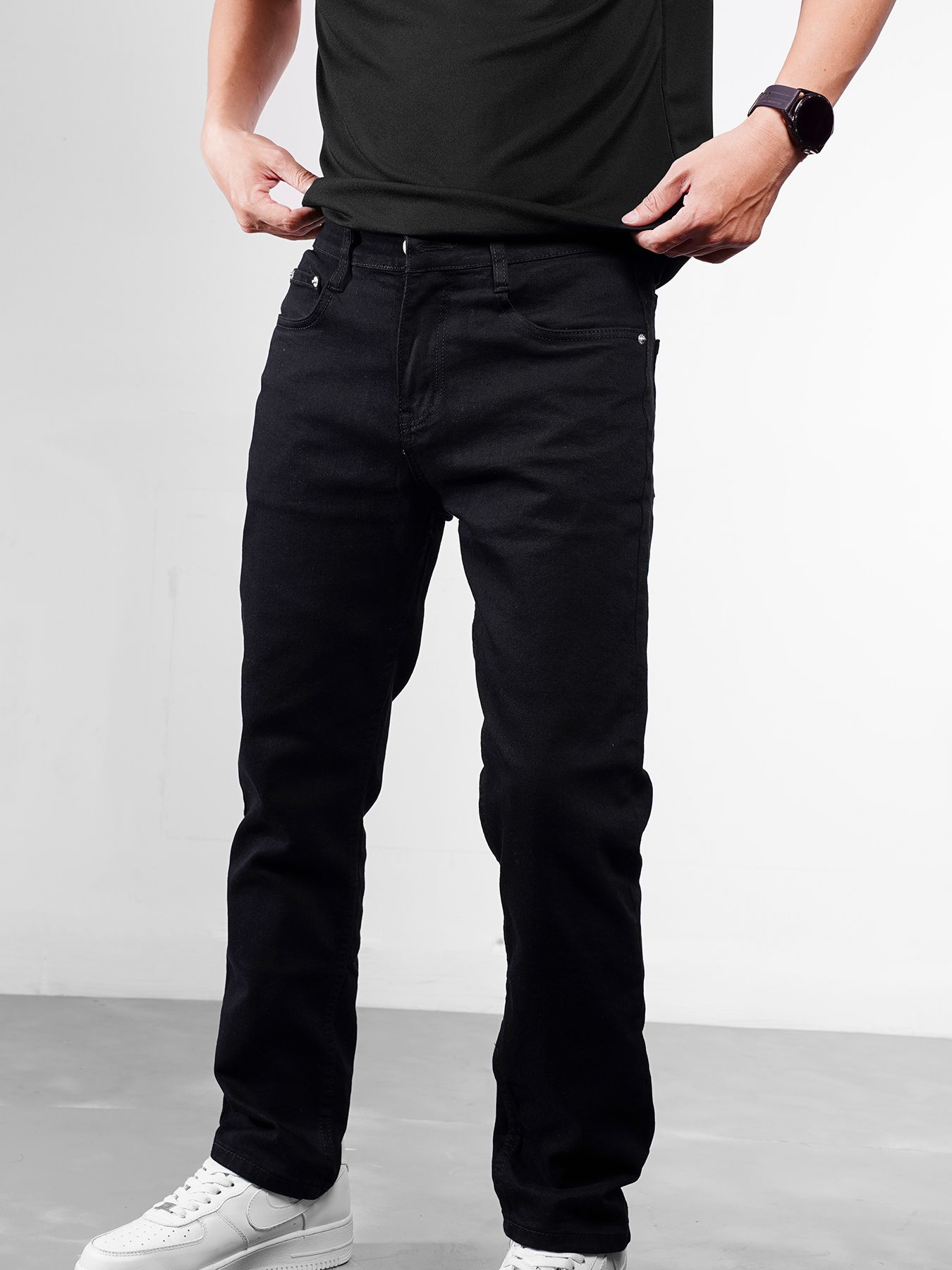  Quần jean regular black 27 