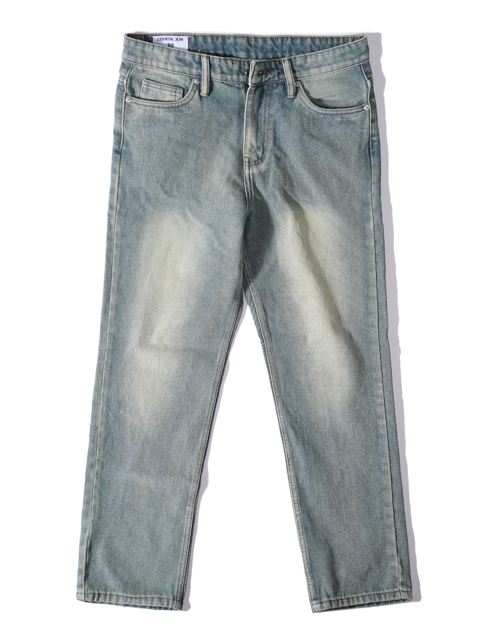 Quần jean straight moss 35