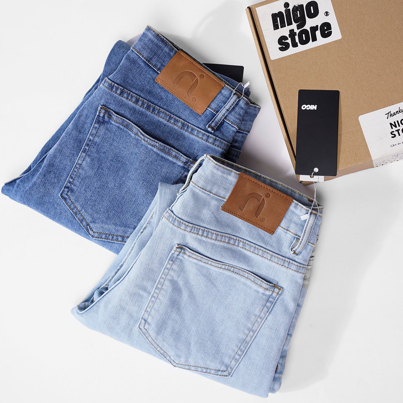  Quần jean regular retro blue 25 