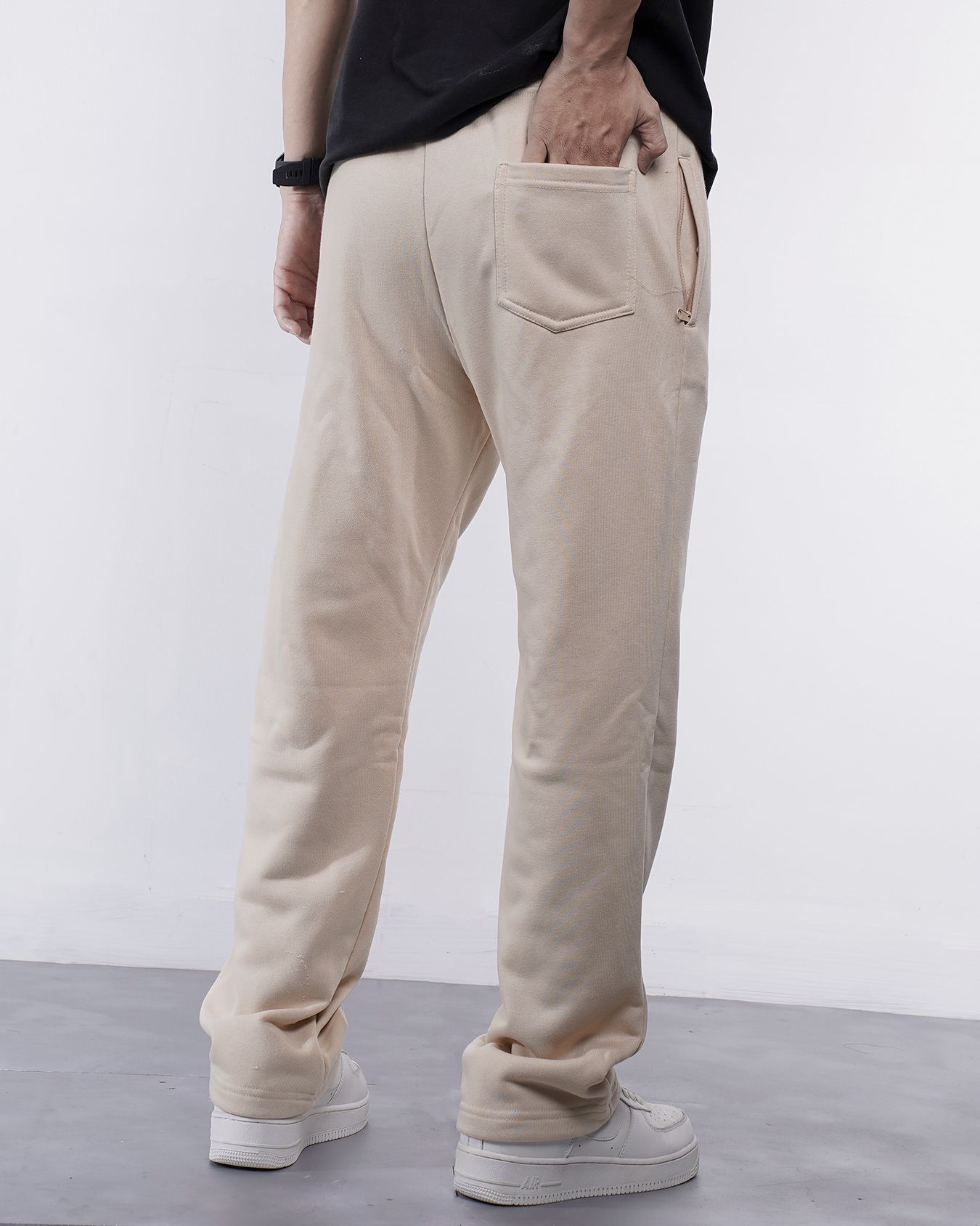  Quần sweatpant thun beige 06 