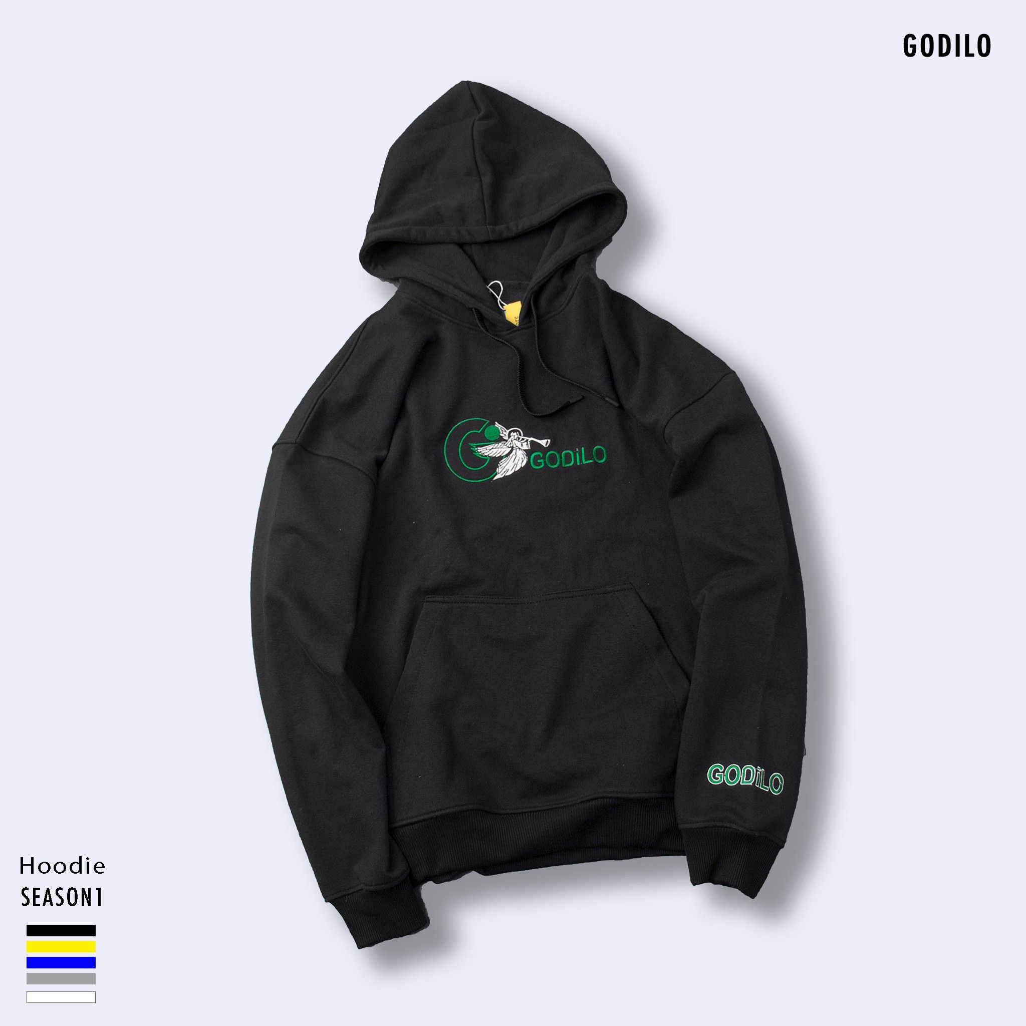  Hoodie godilo black 