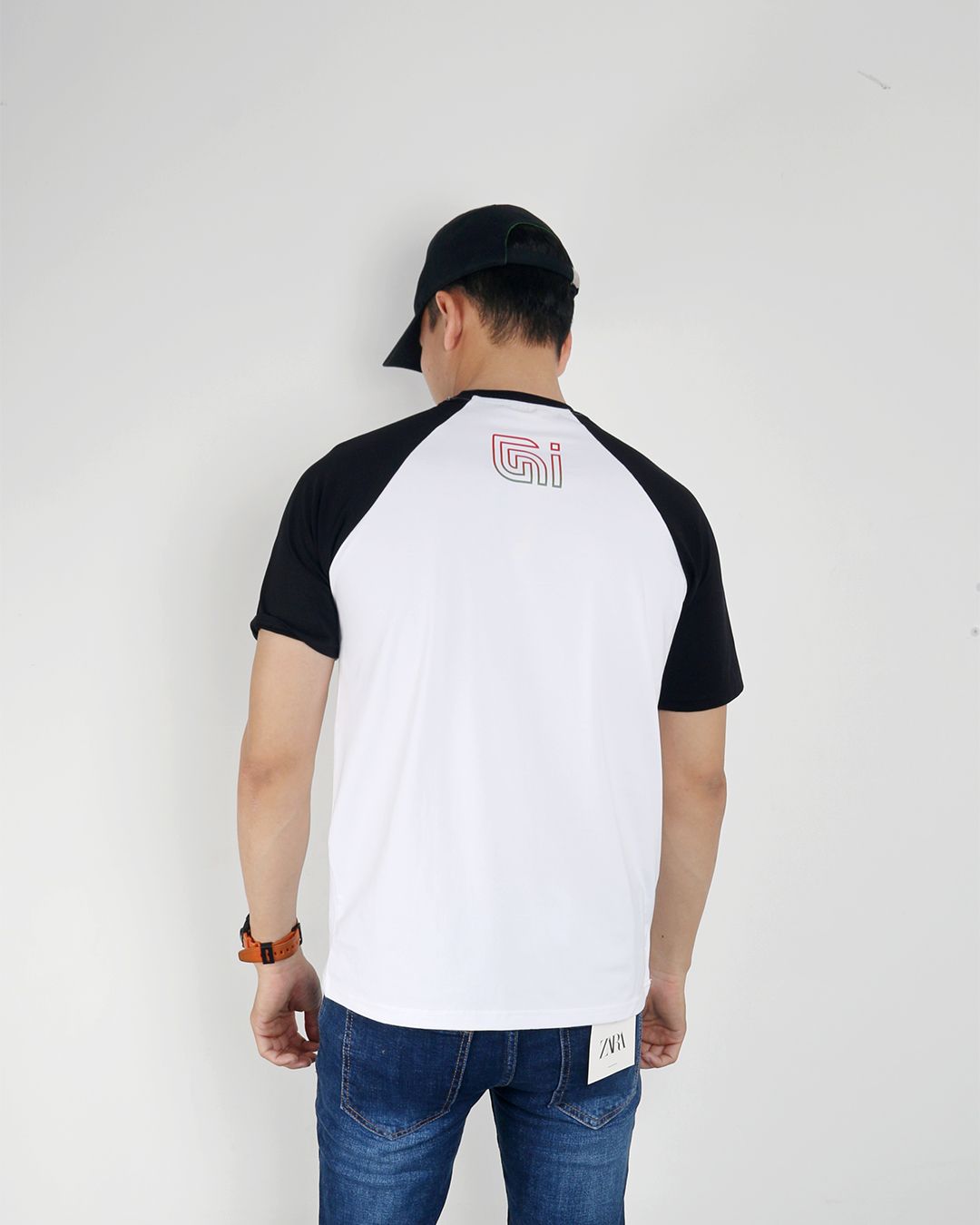 Áo raglan NG trắng