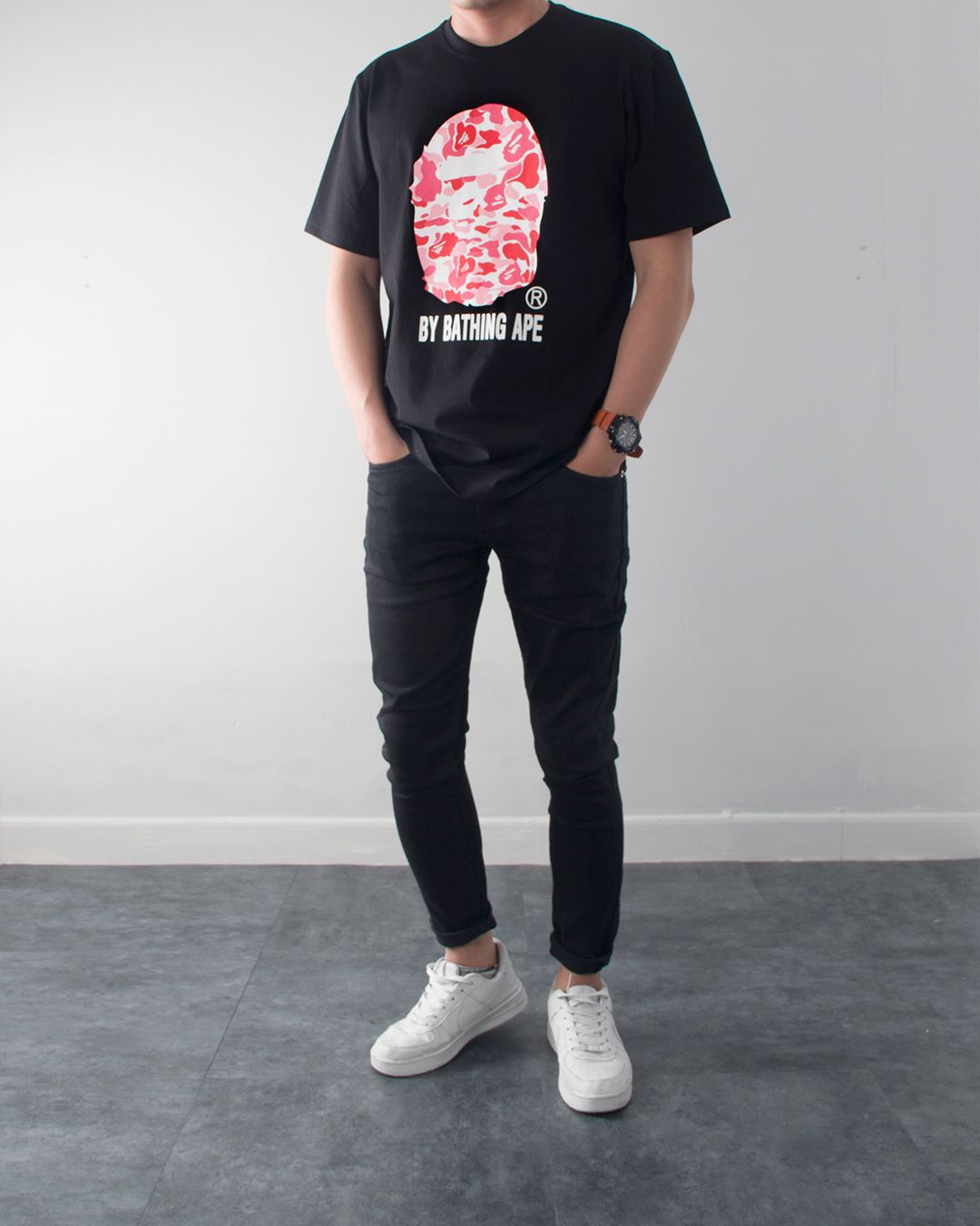 Thun đen ape head hồng