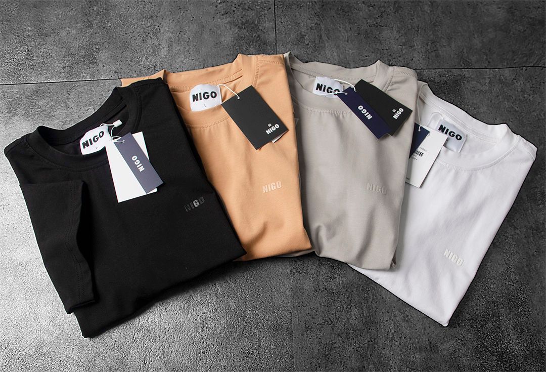 Áo thun trơn TRẮNG nigo 29