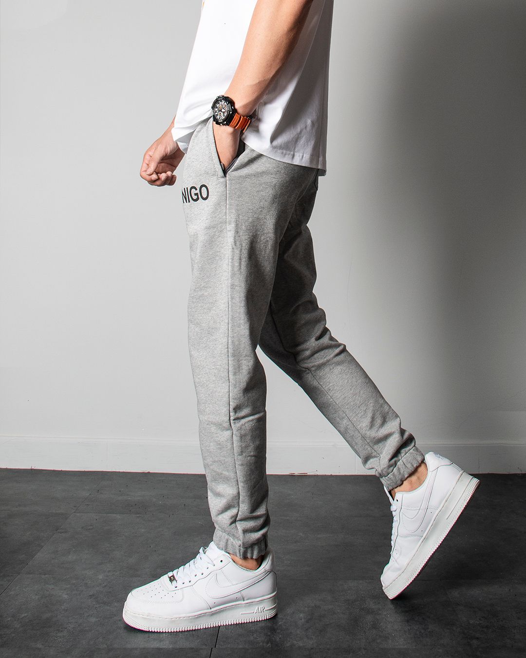  Quần jogger xám nigo bo ống 10 