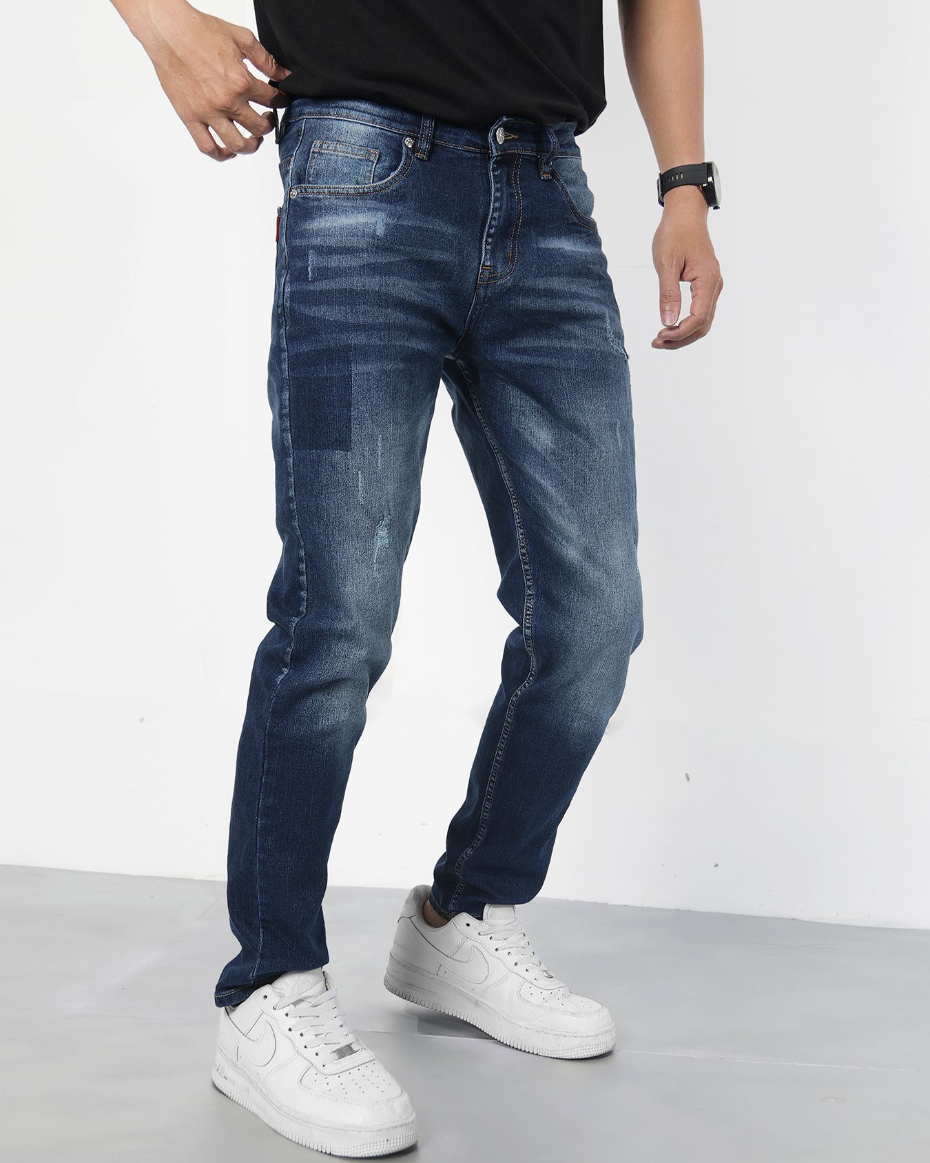 Quần jean darkblue wash 98