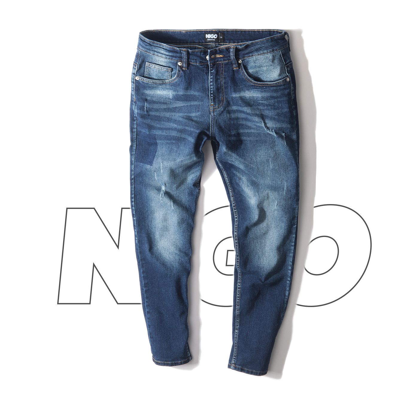 Quần jean darkblue wash 98