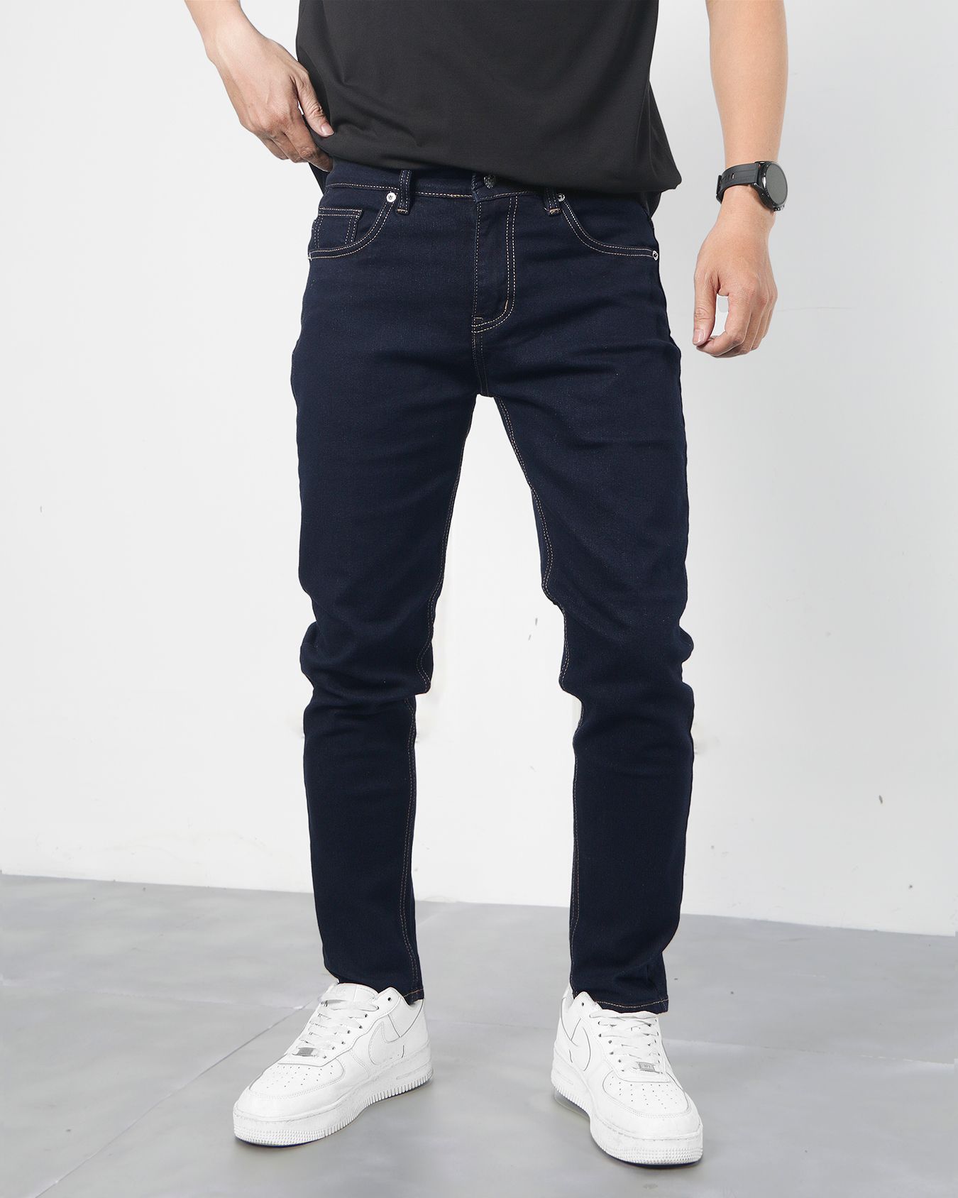 Quần jean navi skinny tapered 06