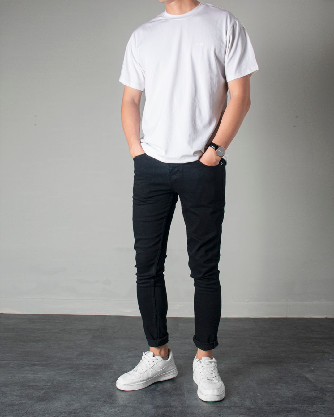 Áo thun trơn TRẮNG nigo 29