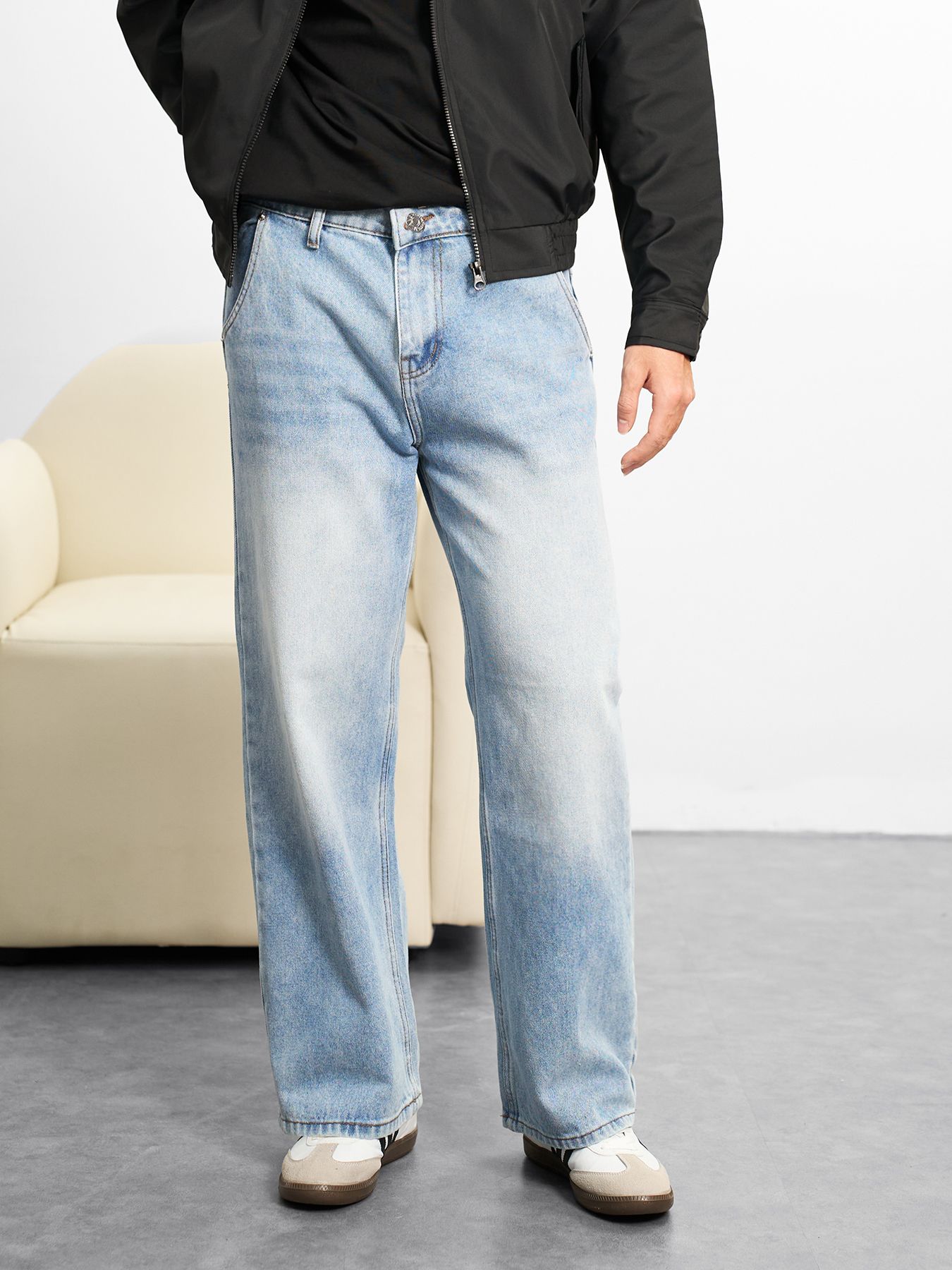 Quần jean ống rộng wideleg nigo 62