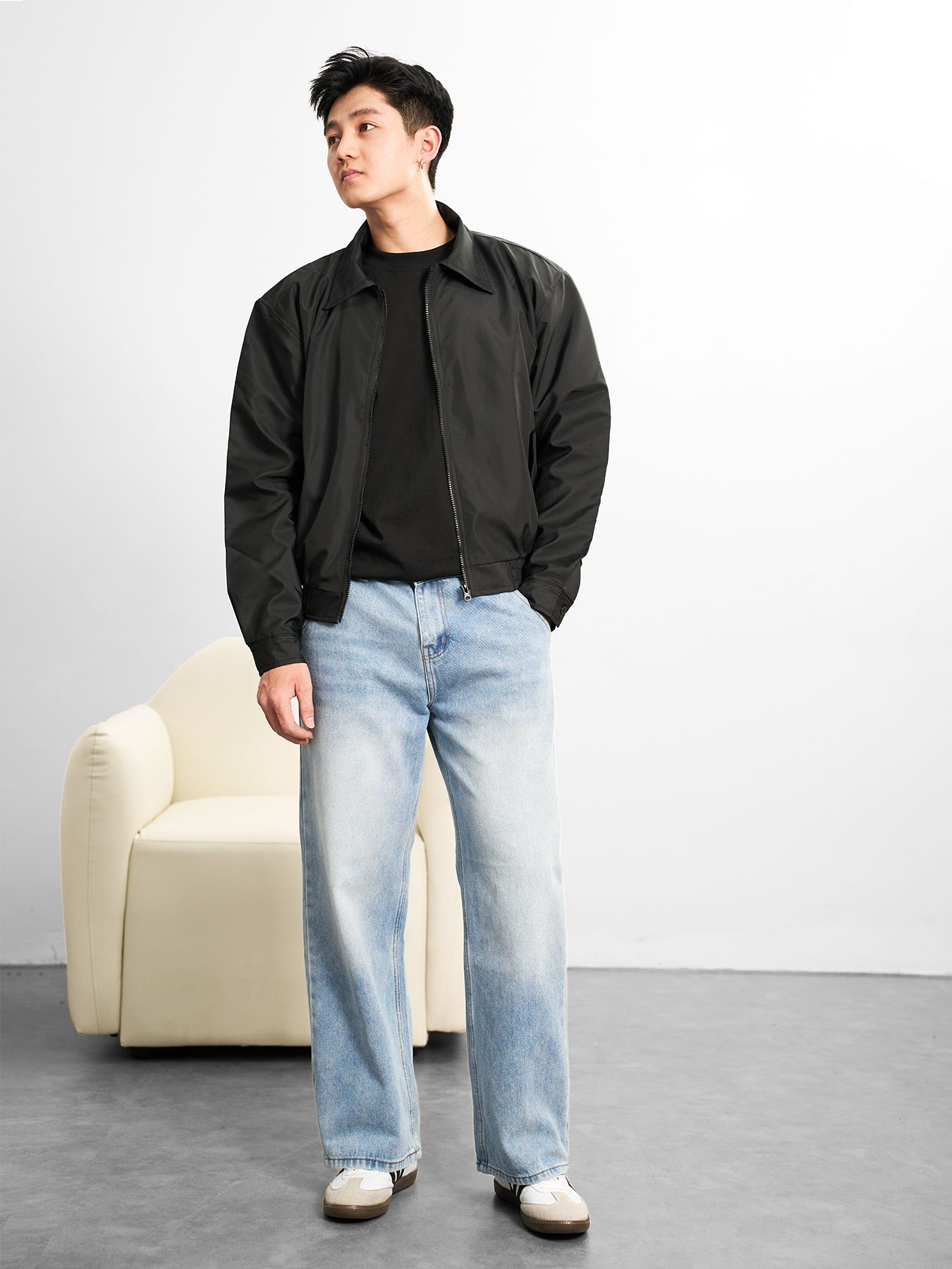 Quần jean ống rộng wideleg nigo 62